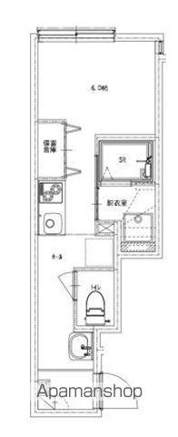 ソルナクレイシア荻窪Ⅲ(ワンルーム/1階)の間取り写真