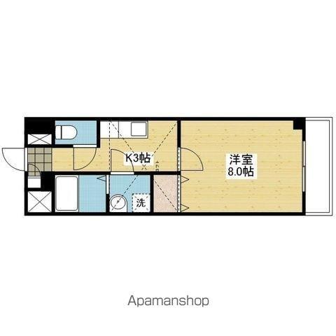 ルーチェ志津川(1K/7階)の間取り写真