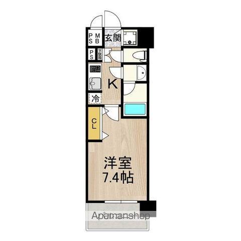 セノアタワー泉(1K/10階)の間取り写真