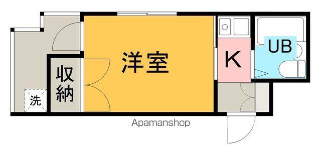 コパーズアプト清新Ⅴ(1K/3階)の間取り写真