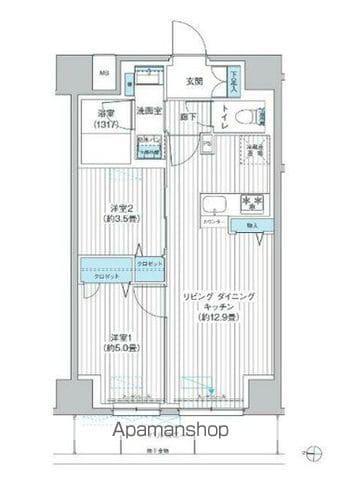 Y＇S本所(2LDK/2階)の間取り写真