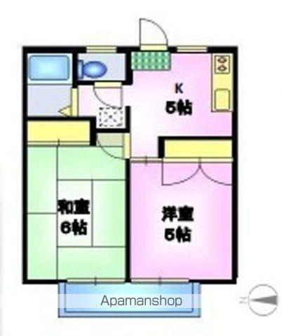 エランドールA(2K/1階)の間取り写真