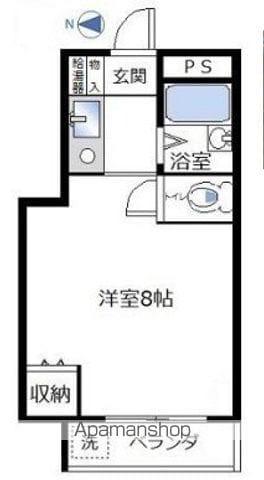 サンハイツ桜丘(1K/3階)の間取り写真