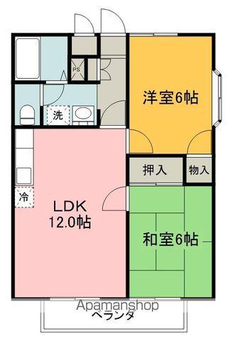 サンファミーユ(2LDK/1階)の間取り写真