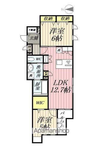 リアン八潮(2LDK/2階)の間取り写真