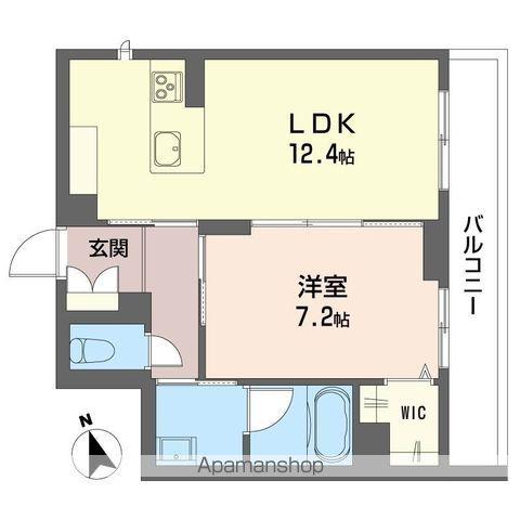 プライムフィールド(1LDK/1階)の間取り写真