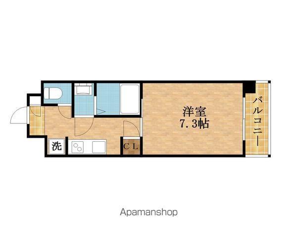 スプランディッド放出(1K/11階)の間取り写真