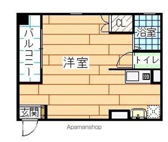 ファブフラット(ワンルーム/2階)の間取り写真
