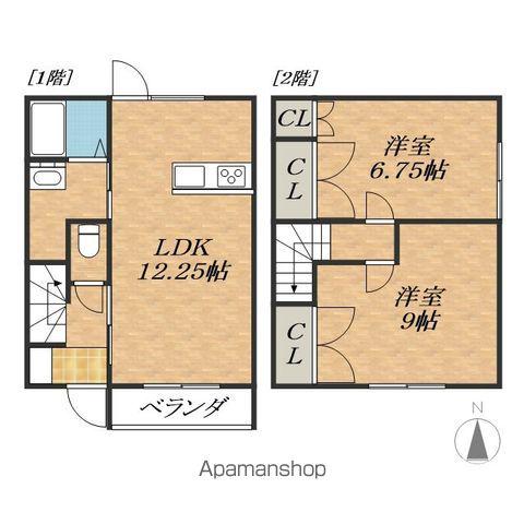 タウン　ＺＵＩＡ(2LDK)の間取り写真