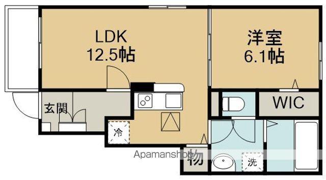 ルミナス・エイト(1LDK/1階)の間取り写真