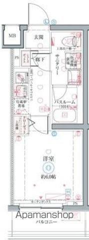 CREVISTA井荻(1K/2階)の間取り写真