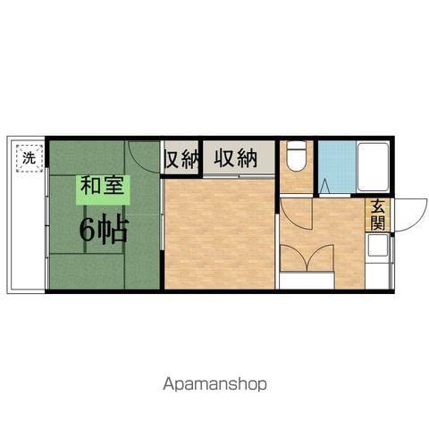 松園荘(1DK/1階)の間取り写真