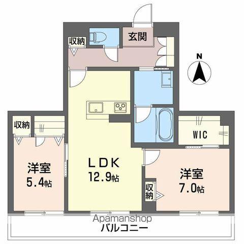 SERDINA万世町(2LDK/2階)の間取り写真