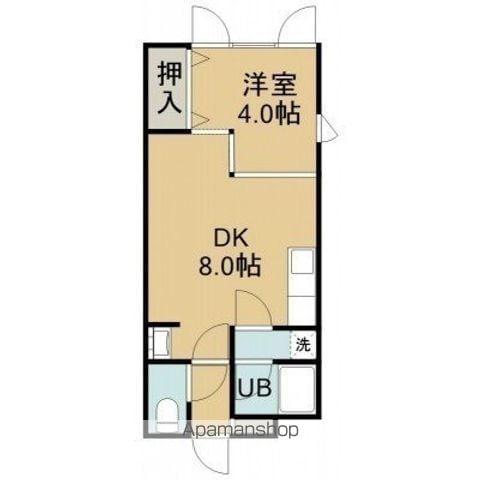FLAT33(1DK/2階)の間取り写真