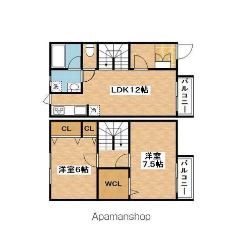 ヒルトップ千里山田(2LDK)の間取り写真