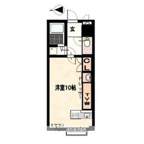 Fメゾン千種(ワンルーム/2階)の間取り写真