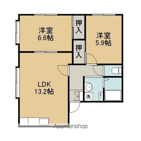 パークアベニュー1989(2LDK/2階)の間取り写真