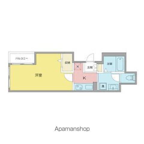 サンフォレスタ(1K/1階)の間取り写真