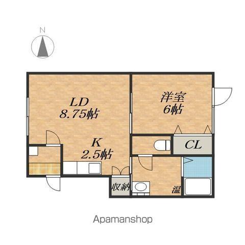 クレスト1(1LDK/1階)の間取り写真