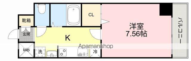 CIRCLE3長町(1K/7階)の間取り写真
