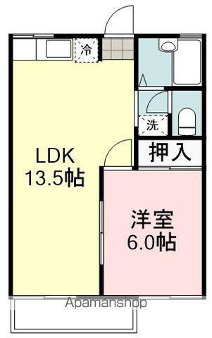 アイビーハウス馬渕(1LDK/2階)の間取り写真