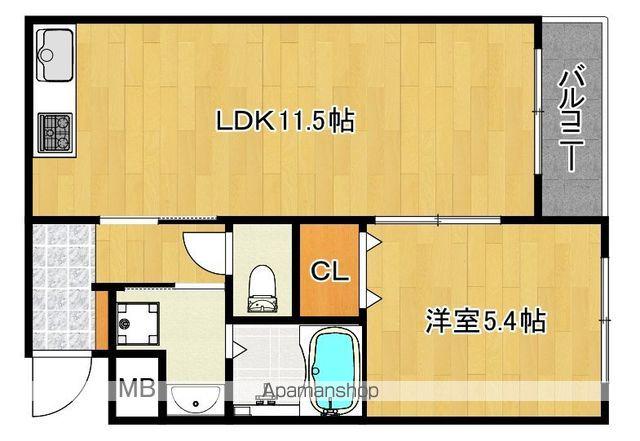 橋野マンションⅡ(1LDK/1階)の間取り写真