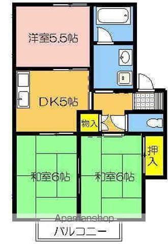 フレグランス桜町(3DK/1階)の間取り写真
