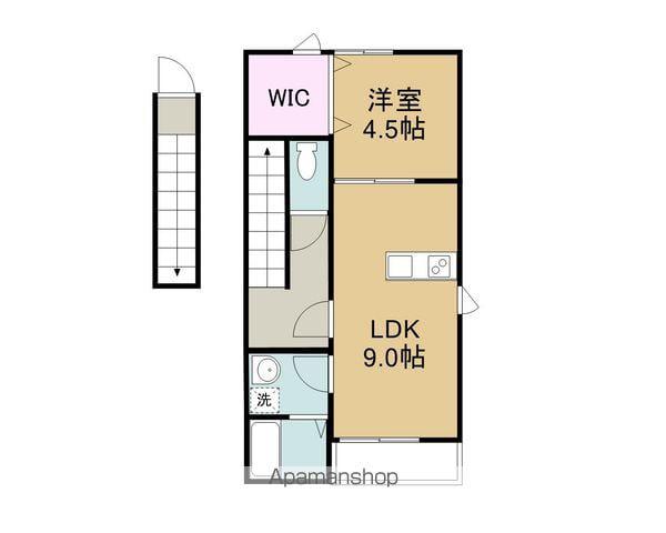 ルミウス延喜(1LDK/2階)の間取り写真