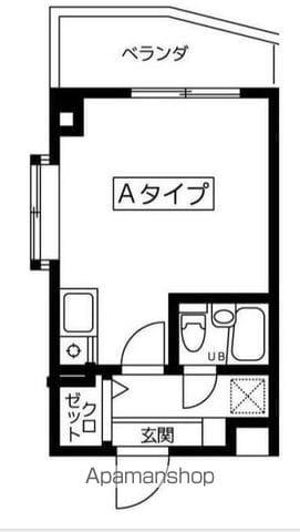 ラフィネ横浜ウエスト(ワンルーム/2階)の間取り写真