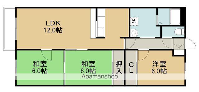 Jステージ高丘(3LDK/5階)の間取り写真