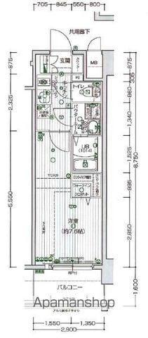 エスリード ザ・レガリア新栄ALTAIER(1K/15階)の間取り写真