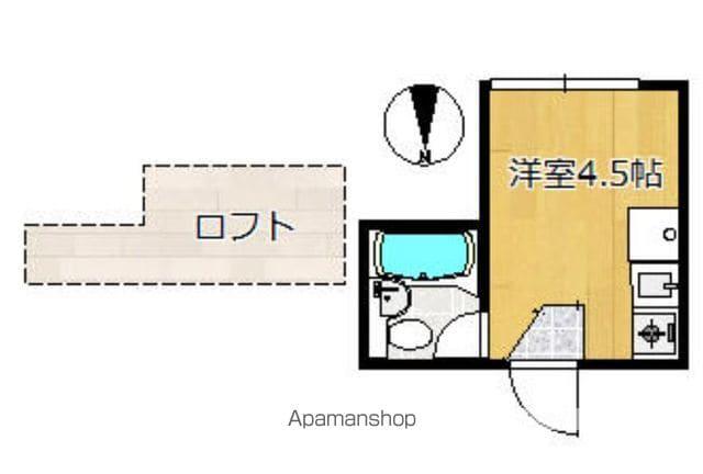 ライフピアコート(ワンルーム/2階)の間取り写真