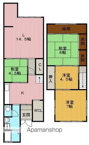 蛍池中町３−８−８−２(4LDK)の間取り写真