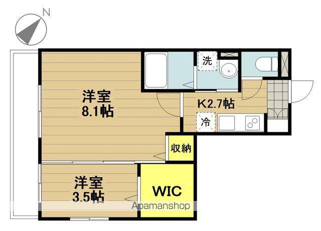 オークビレッジ(2K/2階)の間取り写真