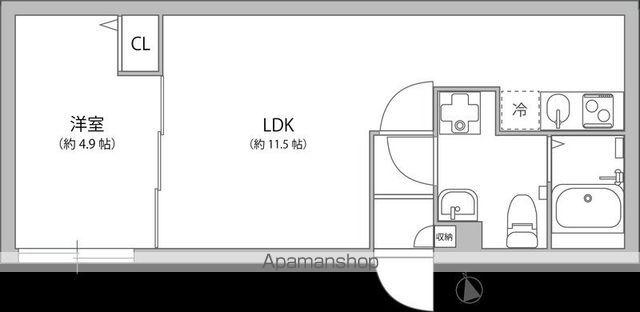 グランパーク大山(1LDK/2階)の間取り写真