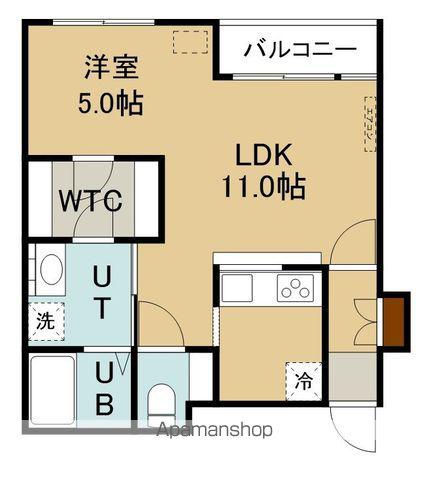 リコテシモ(1LDK/4階)の間取り写真
