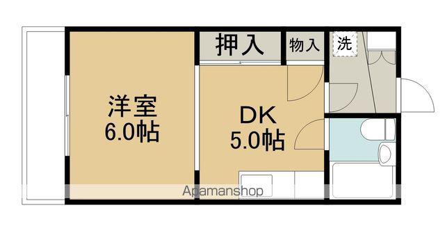セントラル音羽(1DK/4階)の間取り写真