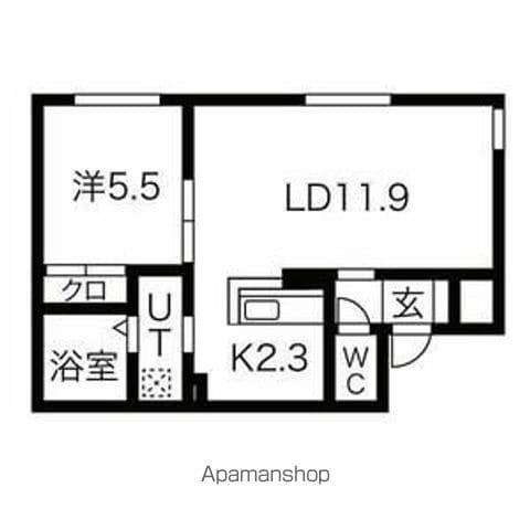 KENT COLLECTION Ⅲ(1LDK/2階)の間取り写真