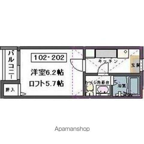 TNメゾン(1K/1階)の間取り写真