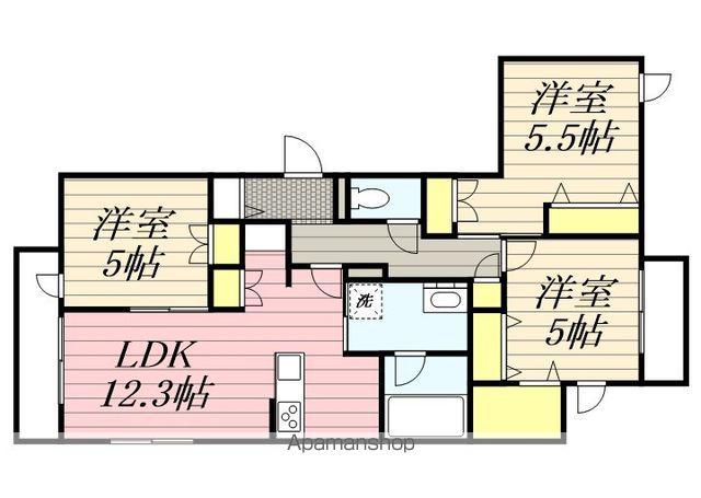 NAKASU(3LDK/2階)の間取り写真