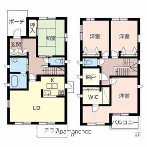 南海電鉄南海本線 羽衣駅 徒歩15分 2階建 築23年(4LDK)の間取り写真