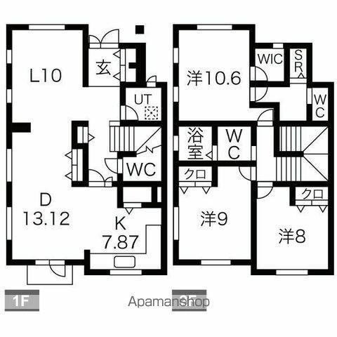 社台タウンハウス(3LDK)の間取り写真