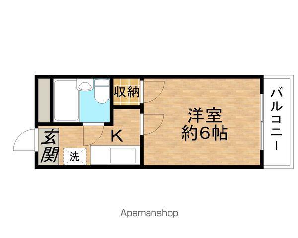 アネーロ壱番館(1K/4階)の間取り写真