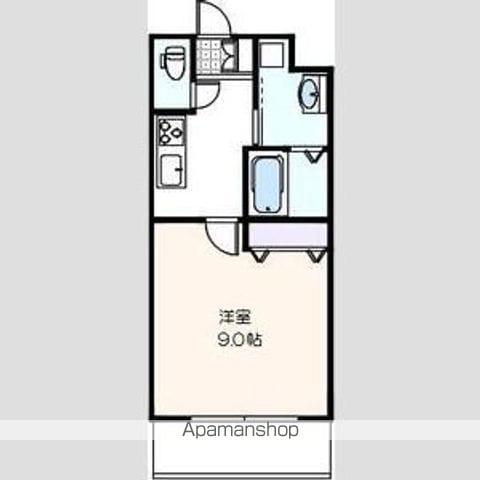 ディアコート笹塚(1K/2階)の間取り写真
