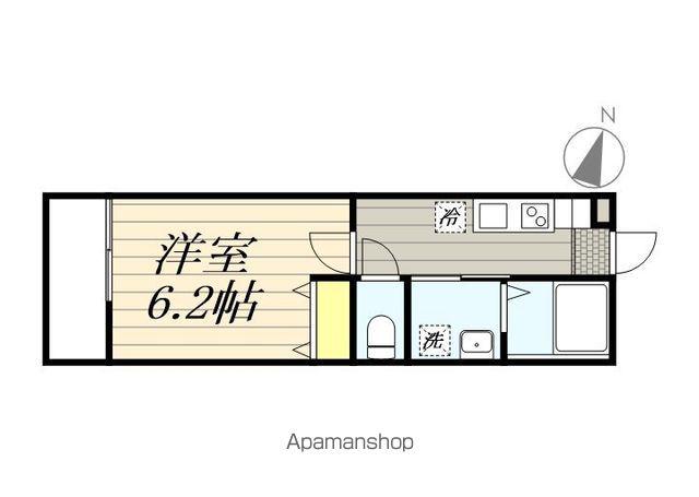 アイフラット(1K/2階)の間取り写真