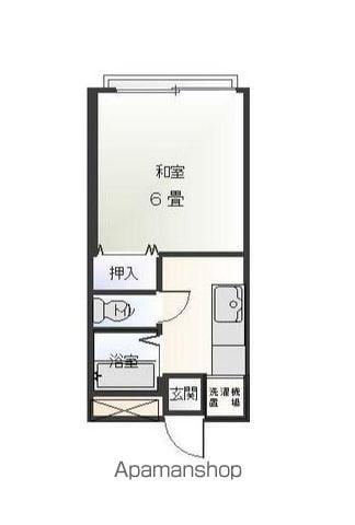 YSハウス(1K/1階)の間取り写真
