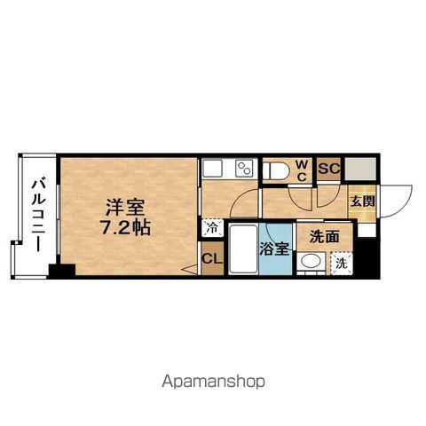 VIERRACOURTTENJINBASHI(1K/12階)の間取り写真