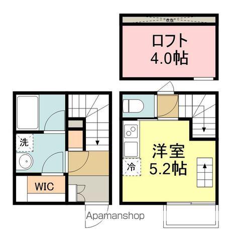 ラ・ネージュ河原町(ワンルーム/1階)の間取り写真