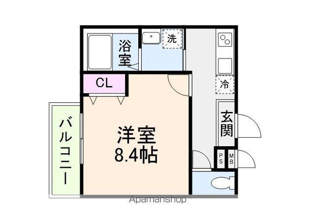 フジパレス堺白鷺5番館(1K/1階)の間取り写真