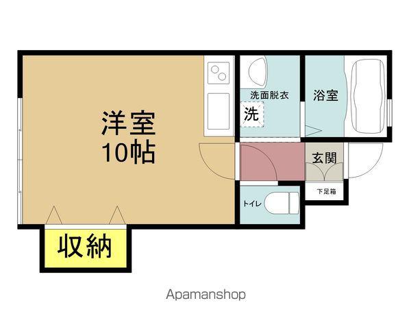 コンフォートK(ワンルーム/1階)の間取り写真
